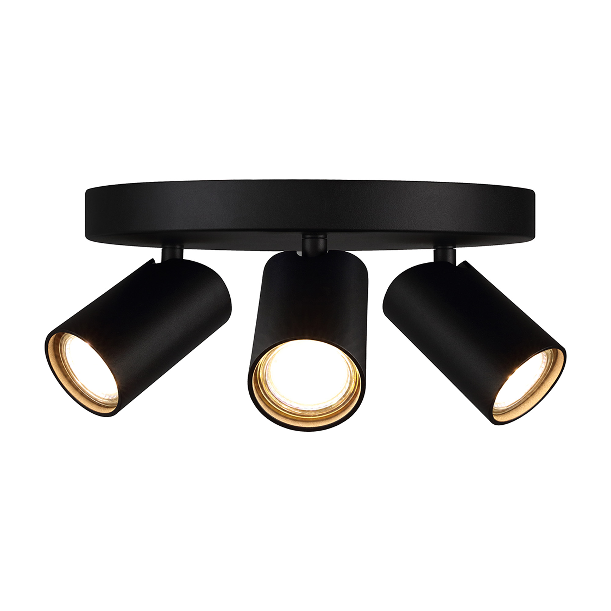 Sal Matt Black Ceiling Lights Mantra Fusion Surface Spot Lights